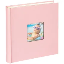 walther design Fotoalbum rosa 30 x 30 cm mit Cover-Ausstanzung, Fun FA-208-BR