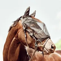 Horse Guard Fliegenmaske für Trensen Warmblut / Full Schwarz