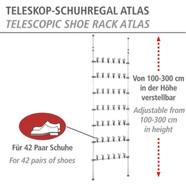Wenko Atlas 83 x 11 x 21 cm weiß / weiß