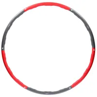 HMS Hula-Hoop-Reifen Hula Hoop Fitnessgerät Sportgerät Reifen Massagereifen grau|rot