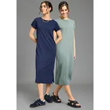 FLASHLIGHTS Shirtkleid Blau/Grün 36/38