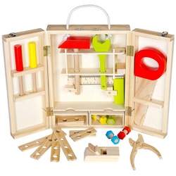 Warenhandel König Spielwerkzeugkoffer Spiel-Holz-Werkzeugkoffer für Kinder, (25-tlg)