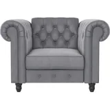dorel home Chesterfield-Sessel »Felix«, mit Rückenlehne 3-fach verstellbar, Beine Massivholz, Sitzhöhe 46 cm
