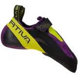 La Sportiva Python Lila - Sensibler vielseitiger Kletterschuh, Größe EU 37.5 - Farbe Purple - Lime Punch - 37.5 EU