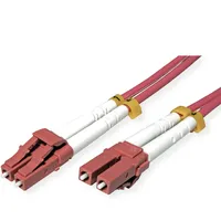 Roline LWL-Kabel 50/125μm OM4, LC/LC, stahlarmiert, LSOH, violett,