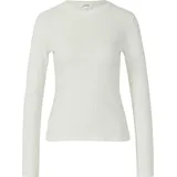 s.Oliver Geripptes Langarmshirt im Slim Fit - creme - 48