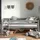 Vipack Spielbett Pino 90 x 200 cm Kiefer massiv grau lackiert
