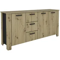 ByLIVING Sideboard / holzfarben ¦ Maße cm B: 160,