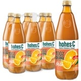 hohes C Milde Orange mit zartem Fruchtfleisch (6 x 1l), 100% Saft, Orangensaft, Vitamin C, ohne Zuckerzusatz laut Gesetz, weniger Säure, vegan, mit recyceltem PET