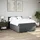 vidaXL Boxspringbett 140 x 200 cm Dunkelgrau
