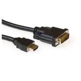 Act Adapter HDMI male dvi 18+1 Pin male 1 m. Schwarz