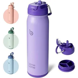 luxuskollektion Edelstahl Trinkflasche grau 0,71 l