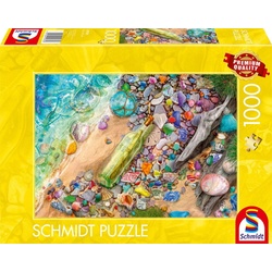 Schmidt Spiele Puzzle 1000 Teile Puzzle Leuchtendes Strandgut 59769, 1000 Puzzleteile
