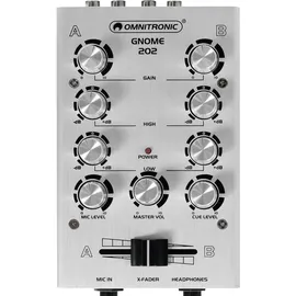 Omnitronic GNOME-202 Mini-Mixer Silber