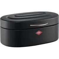 Wesco Brotkasten Single Elly, Stahlblech, Klappdeckel, 32 x 19,4 x 14cm, schwarz matt