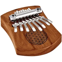Meinl Sonic Energy KL802FOL Mini Kalimba, 8 Töne, Blume des Lebens, Rotes Zebrah... - Kalimba