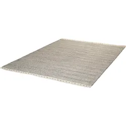Wollteppich OBSESSION "My Jaipur 333", silber (silberfarben), B:140cm H:14mm L:200cm, Wolle, Teppiche, Handweb Teppich, reine Wolle, handgewebt