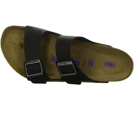 Birkenstock Arizona Weichbettung Naturleder geölt schwarz 46