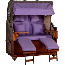 Webavita Strandkorb Romy Mahagoni Violett