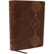 Thomas Nelson KJV Journal the Word Bible, Reflect, Journal or Create Art Next to Your Favorite Verses (Brown Red Letter, Comfort Print: King James Version Holy Bible)