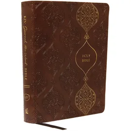 Thomas Nelson KJV Journal the Word Bible, Reflect, Journal or Create Art Next to Your Favorite Verses (Brown Red Letter, Comfort Print: King James Version Holy Bible)