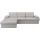 sit&more Ecksofa SIT & MORE "Moreno L-Form, B: 247 cm", grau (hellgrau), B:247cm H:82cm T:171cm, 95% Polyester, 5% Polyamid, Sofas, Ecksofa, mit Armteilverstellung, optional Bettfunktion