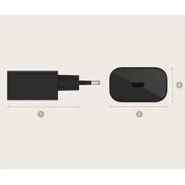 Belkin 25W USB-C Ladegerät, Power Deliver, PPS, schwarz