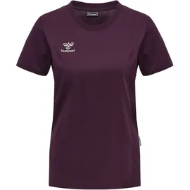 hummel MOVE Grid T-Shirt Damen 3506 grape wine XS