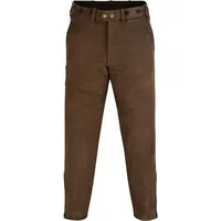 German Wear Lederhose GW601 Lange Jagd Trachten Lederhose Jägerhose Jagdhose aus Nubuckleder braun 48/S