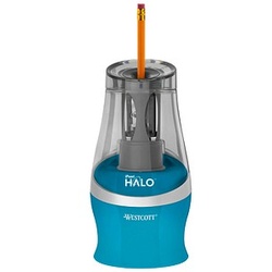 WESTCOTT elektrischer Anspitzer iPoint Halo blau