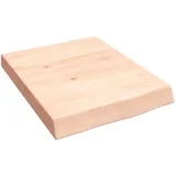 vidaXL Waschtischplatte 40x50x6 cm Massivholz Unbehandelt