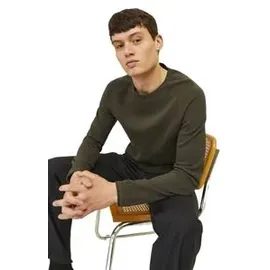 JACK & JONES Hill Knit Crew Pullover Olive Night L