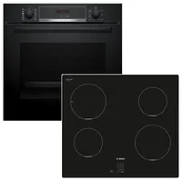 Bosch Herdset Backofen Pyrolyse + Induktionskochfeld PowerBoost