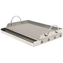 BBQ-Toro Grillplatte 64 x 40,5 cm Edelstahl silber