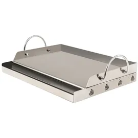 BBQ-Toro Grillplatte 64 x 40,5 cm Edelstahl silber