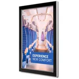 Showdown Displays - Showdown Plakatschaukasten Outdoor Premium Slim - din A1 - Alu/Schwarz
