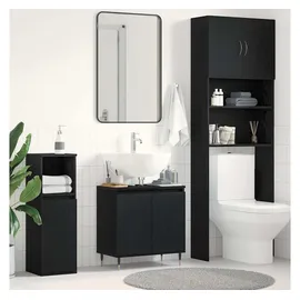 vidaXL Waschbeckenunterschrank 58 x 60 x 33 cm Schwarz