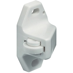 Häfele Rollenschnäpper zum Schrauben, Kunststoff weiss