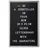 Relaxdays Letterboard 30 x 45 cm Schwarz,Silber