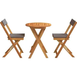 vidaXL Bistroset 3-tlg. Braun