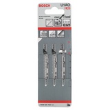 Bosch Professional HCS Stichsägeblatt U 1 AO Clean for Wood 3er-Pack (2608637724)