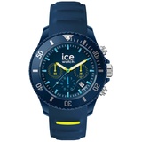 ICE-Watch ICE chrono Blue lime - Blaue Herren/Unisexuhr mit Plastikarmband - 021426 (Medium)