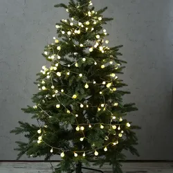 LED Lichterkette BERRY - 240 weiße Kugeln - 3 unterschiedliche Größen - L: 18m -...