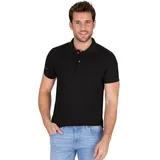 Trigema Poloshirt »TRIGEMA Slim Fit Poloshirt aus DELUXE-Piqué«, (1 tlg.), schwarz