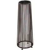 Outsunny Solarlampe, Rattan Solarleuchte, Wasserdichte, Outdoor Lampe, Wegbeleuchtung für Garten