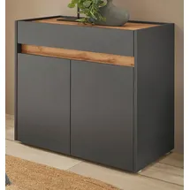 furn.design Center 80 x 70 x 40 cm grau matt / grau