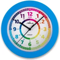 Atlanta Wanduhr 22,0 cm 4483 blau