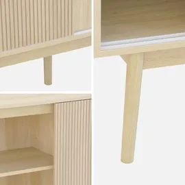 sweeek Skandinavisches Sideboard mit Holzdekor - sweeek