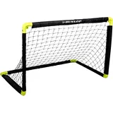 Dunlop Fußballtor - Fussballtor 90 x 59 x 61 cm - Faltbares fußball Tor - Schwarz/Gelb