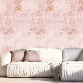 Queence Vinyltapete Marmor-Rosa 90x300 cm 0,9 kg Rosa 34193